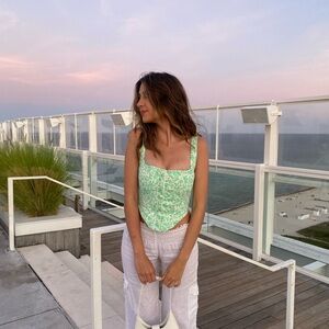 Zara Green Floral Top